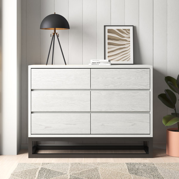 Mercury Row® Joshua 6 Drawer 48" W Double Dresser & Reviews Wayfair